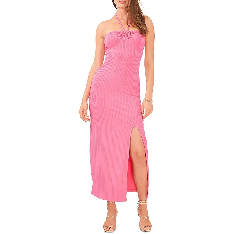 1.State Womens Knit Halter Maxi Dress