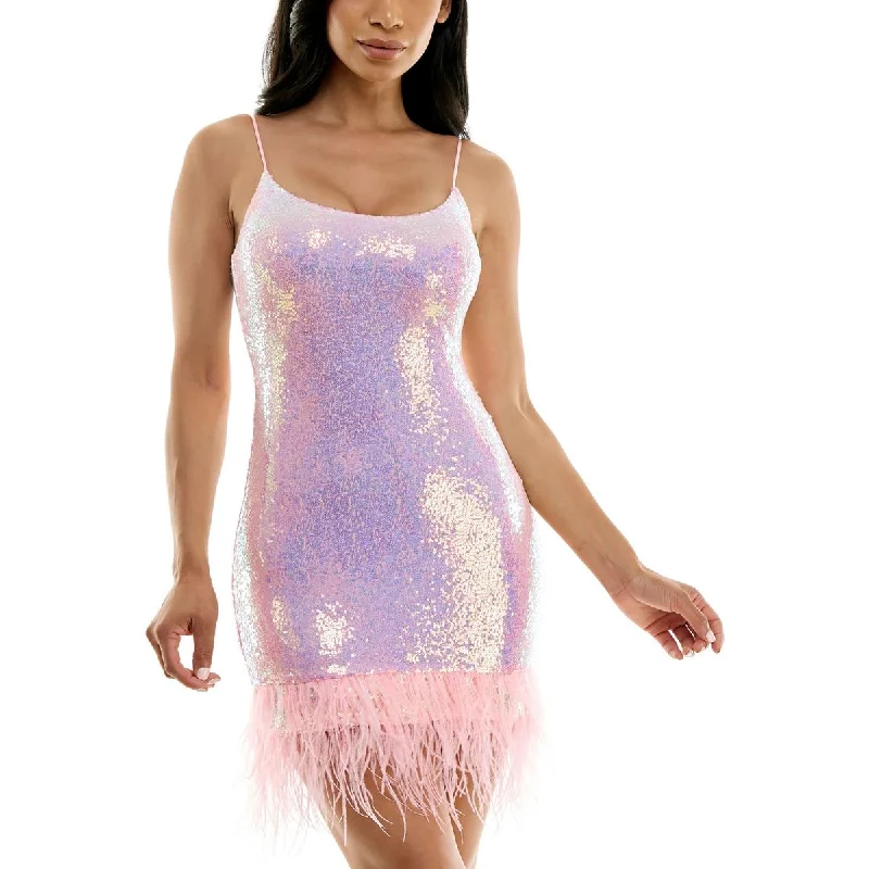 B. Darlin Womens Juniors Sequined Cocktail And Party Dress