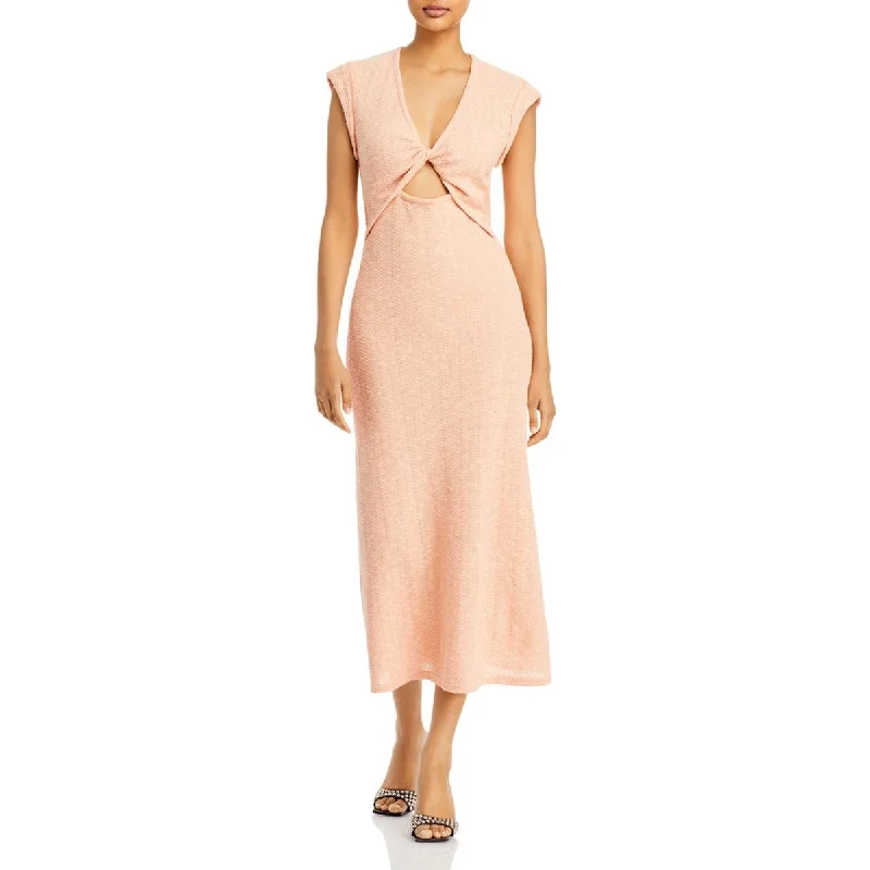 Derek Lam 10 Crosby Womens Barbara Knit Long Midi Dress