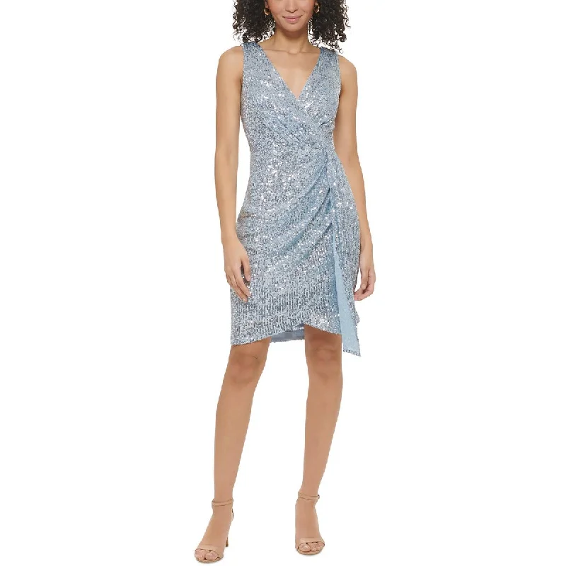 Eliza J Womens Evening Above-Knee Cocktail And Party Dress