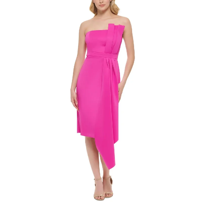 Eliza J Womens Strapless Knee-Length Cocktail and Party Dress