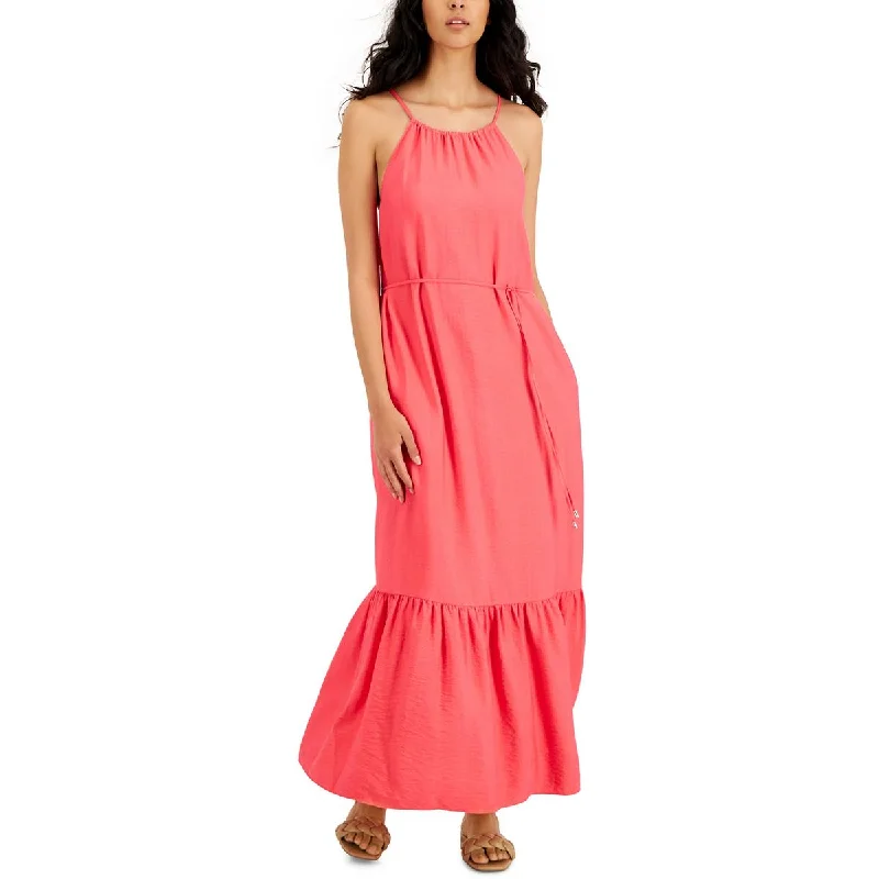 INC Womens Woven Halter Maxi Dress