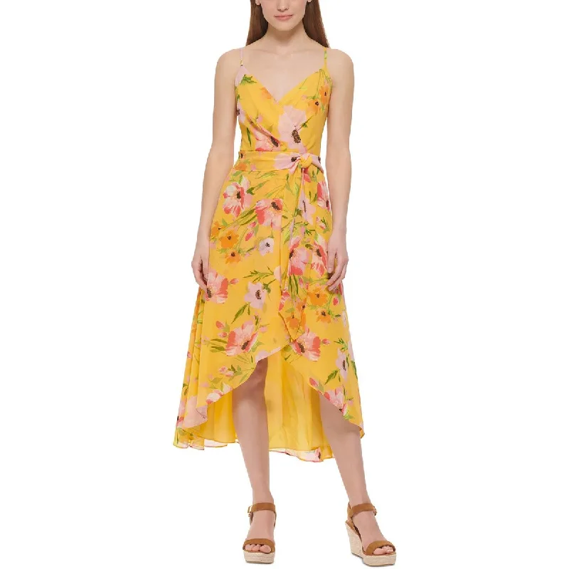 Vince Camuto Womens Floral Long Maxi Dress