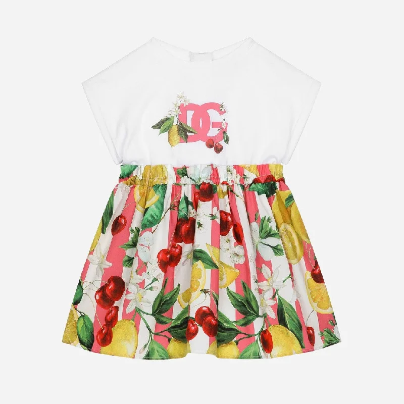 Multicolor Fruit Print Dress